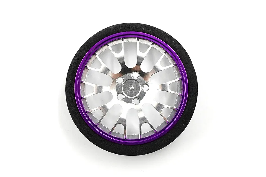 Yeah Racing Purple Aluminium Type A Transmitter Steering Wheel Set image 88854