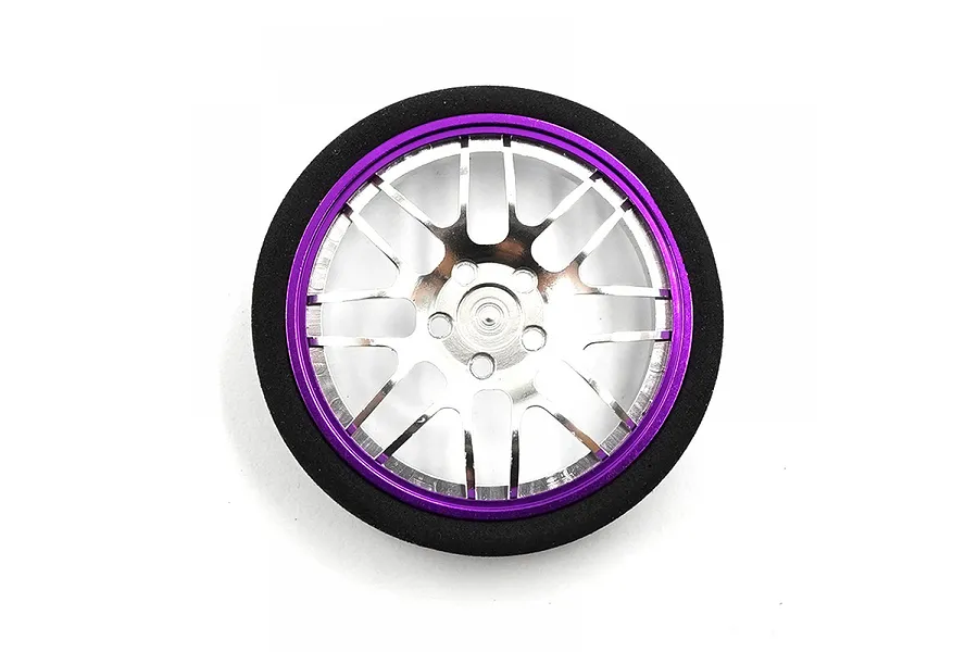 Yeah Racing Purple Aluminium Type B Transmitter Steering Wheel Set image 88857