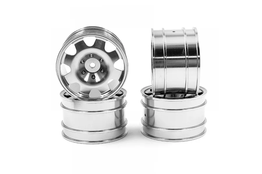 Yeah Racing 1/10 Silver Aluminium 8 Spoke Rim 4Pcs image 88873