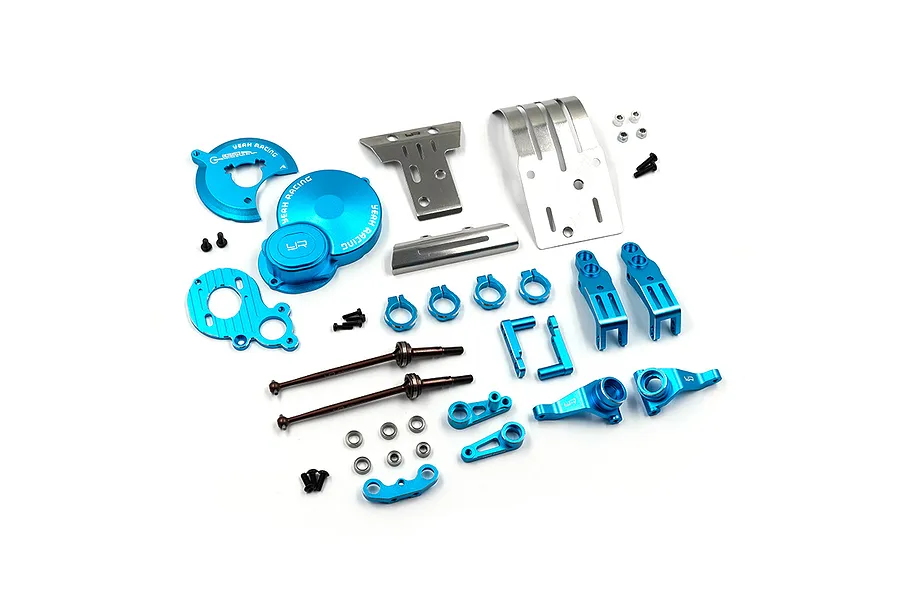 Yeah Racing Aluminium BB-01 Conversion Kit - Blue image 88877