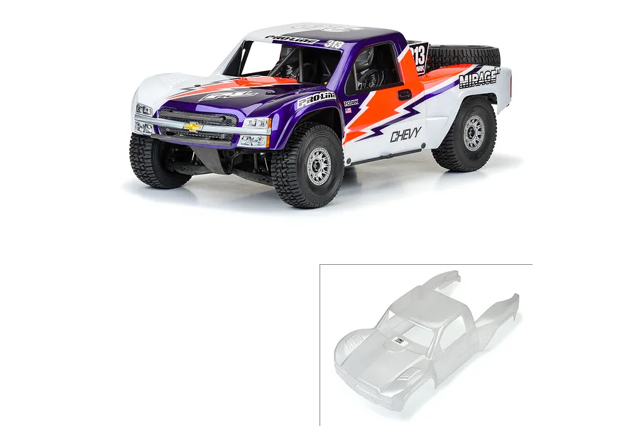Pro-Line 1/7 2007 Chevrolet Silverado Pre-cut Unpainted Body Shell - Clear image 88947