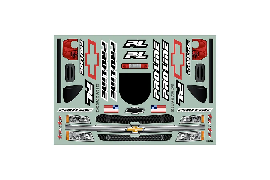 Pro-Line 1/7 2007 Chevrolet Silverado Pre-cut Unpainted Body Shell - Clear image 88954