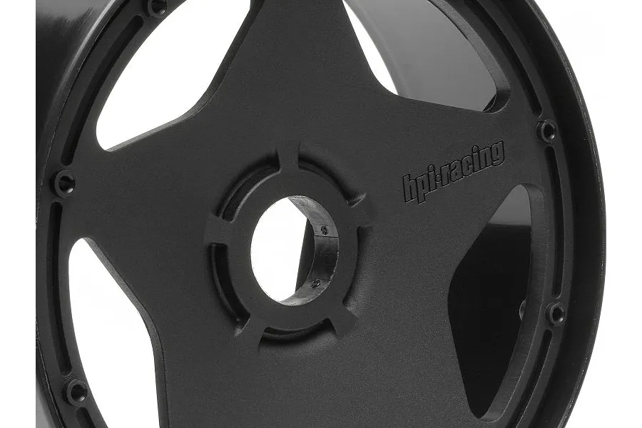 HPI 4.7/5.5&amp;quot; Baja 5B Front Super Star Black Rims 2Pcs image 8902