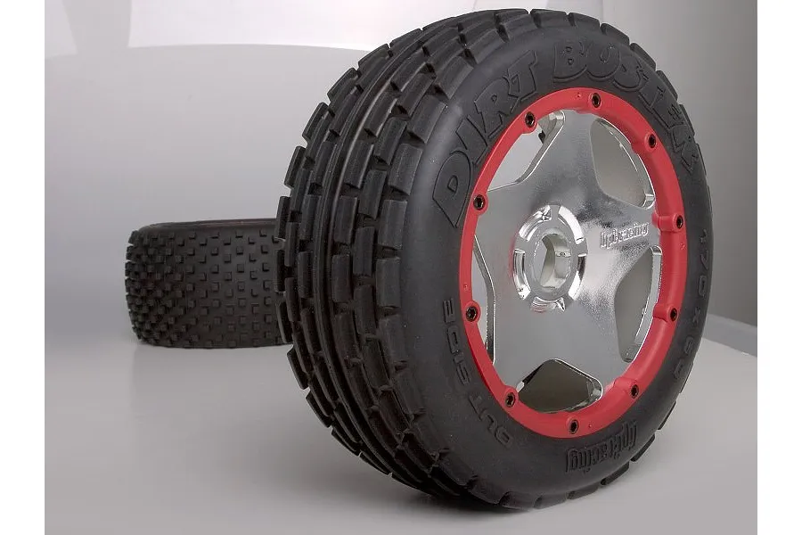 HPI 4.7/5.5&amp;quot; Baja 5B Front Super Star Chrome Rims 2Pcs image 8905