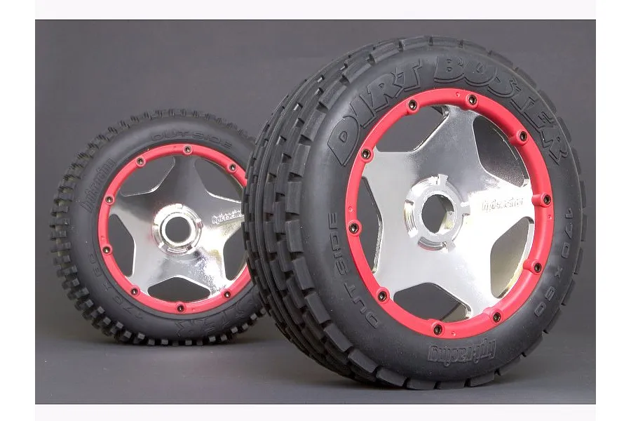 HPI 4.7/5.5&amp;quot; Baja 5B Front Super Star Chrome Rims 2Pcs image 8906