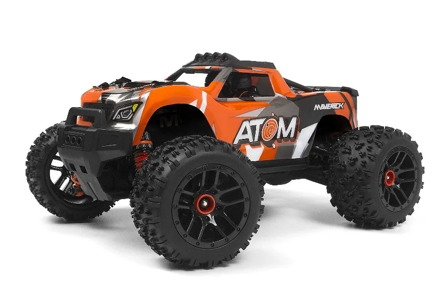 Maverick Atom RC Monster Truck Electric 4WD 1/18 Scale RTR - Orange image 89130
