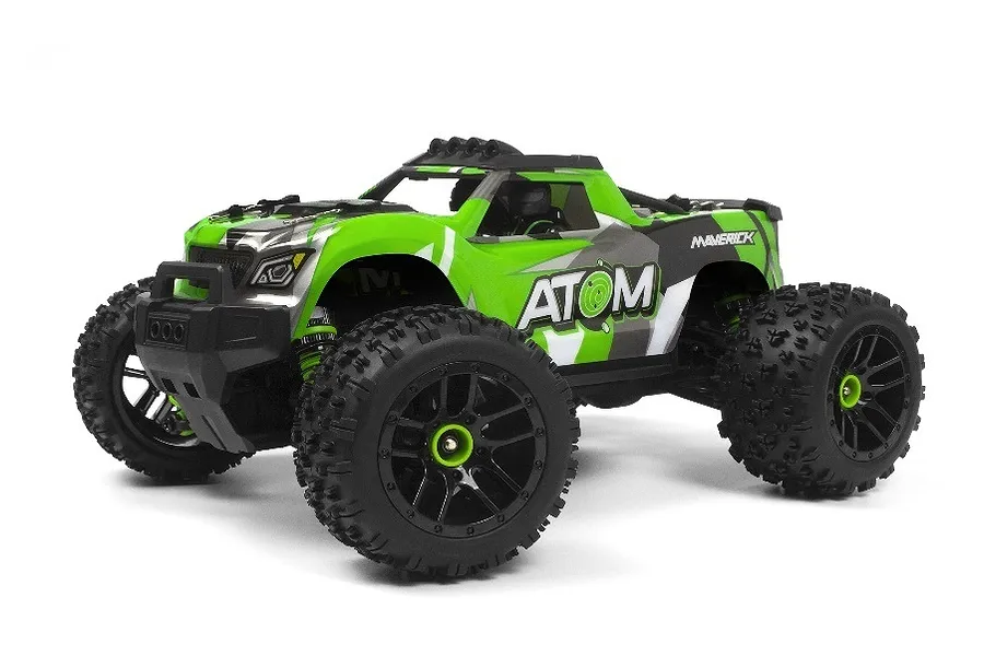 Maverick Atom RC Monster Truck Electric 4WD 1/18 Scale RTR - Green image 89136