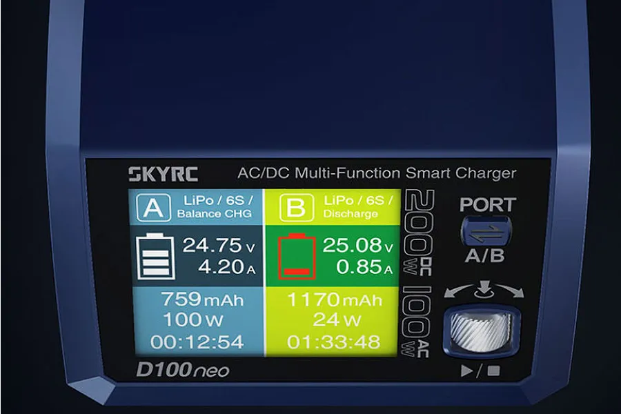 SkyRC D100 Neo Duo AC/DC Dual Charger image 89166