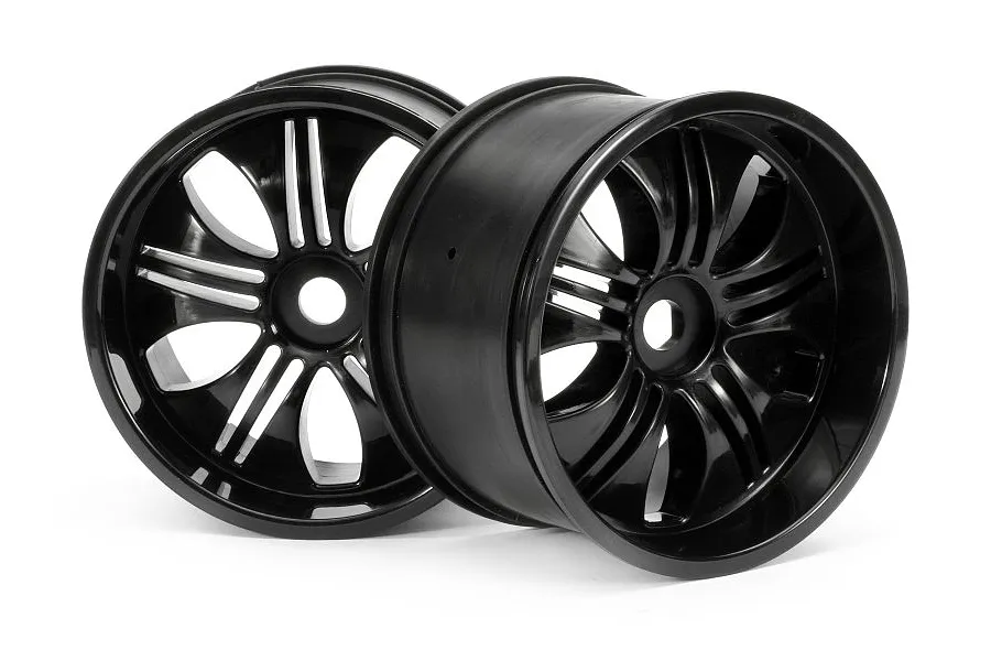 HPI 4.5&amp;quot; Savage Tremor Black Rims 2Pcs image 8922
