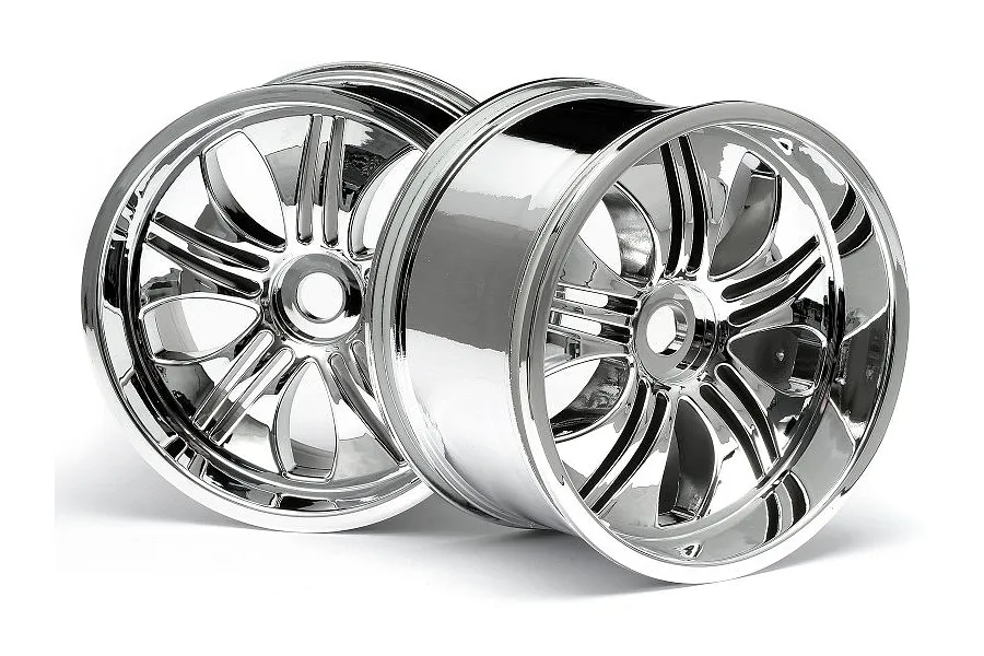 HPI 4.5&amp;quot; Savage Tremor Chrome Rims 2Pcs image 8926