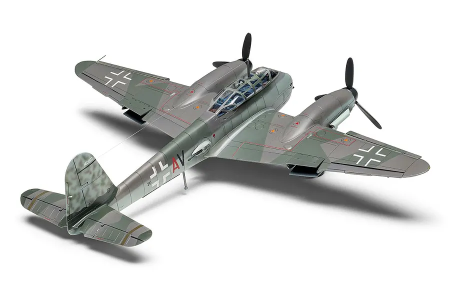 Airfix 1/72 Messerschmitt Me410A-1/U2 &amp;amp; U4 Fighter Plastic Model Kit image 89312