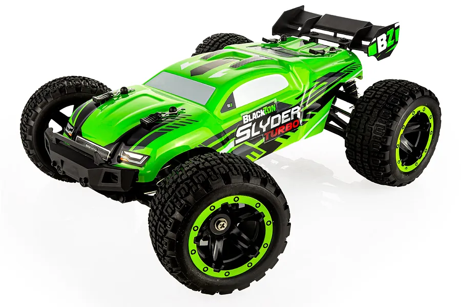 BlackZon Slyder ST Turbo RC Stadium Truck Electric Brushless 4WD 1/16 Scale RTR - Green image 89366