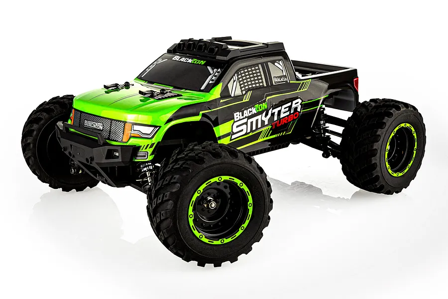 BlackZon Smyter MT Turbo RC Monster Truck Electric 4WD 1/12 Scale RTR - Green image 89382