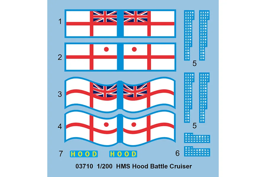 Trumpeter 1/200 British Royal Navy&amp;#039;s HMS Hood 1941 Warship Model Kit image 89437