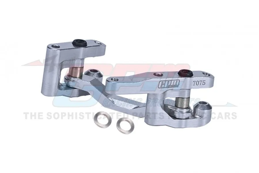 GPM Silver Aluminium Steering Bellcrank/Drag Link Assembly image 89665