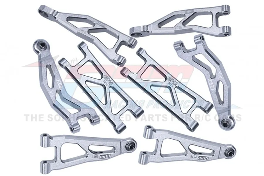 GPM Silver Aluminium Front &amp;amp; Rear Suspension Arms Set image 89686