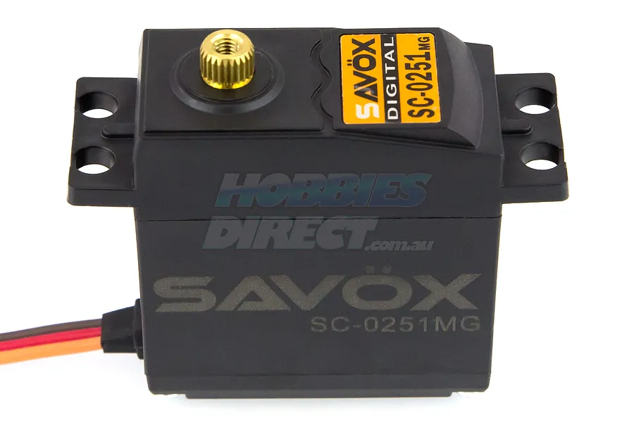 Savox SC-0251MG Plus Standard 16kg 6V Metal Geared Servo image 89718