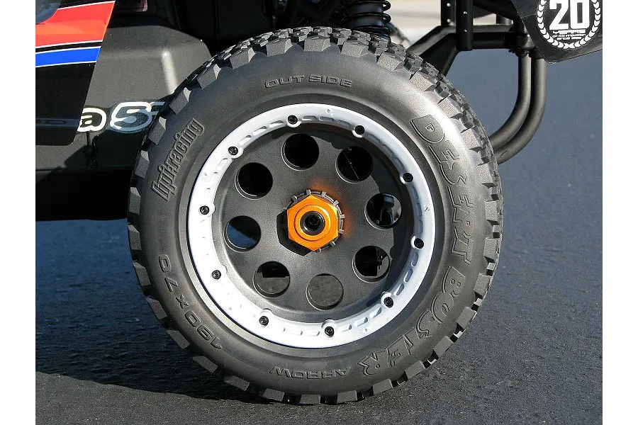 HPI 4.7/5.5&amp;quot; Baja 5T/5SC Rear Outlaw Black Rims 2Pcs image 8979