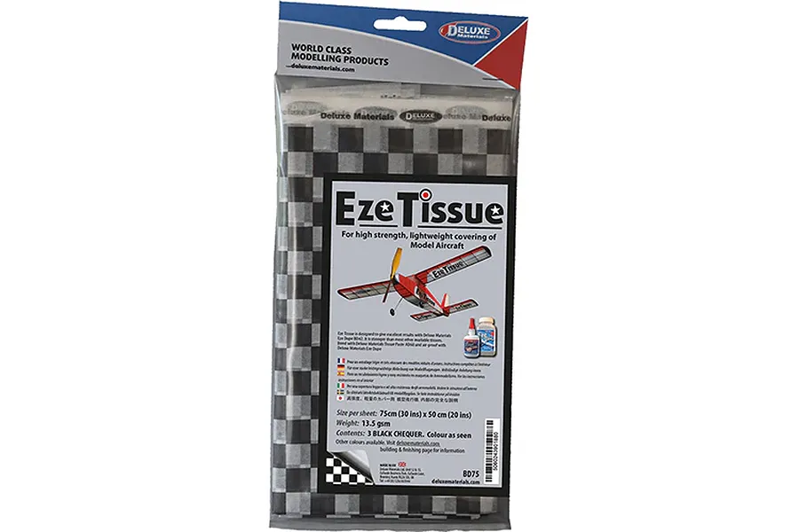 Deluxe Materials Eze Tissue Black Chequer Set image 89869