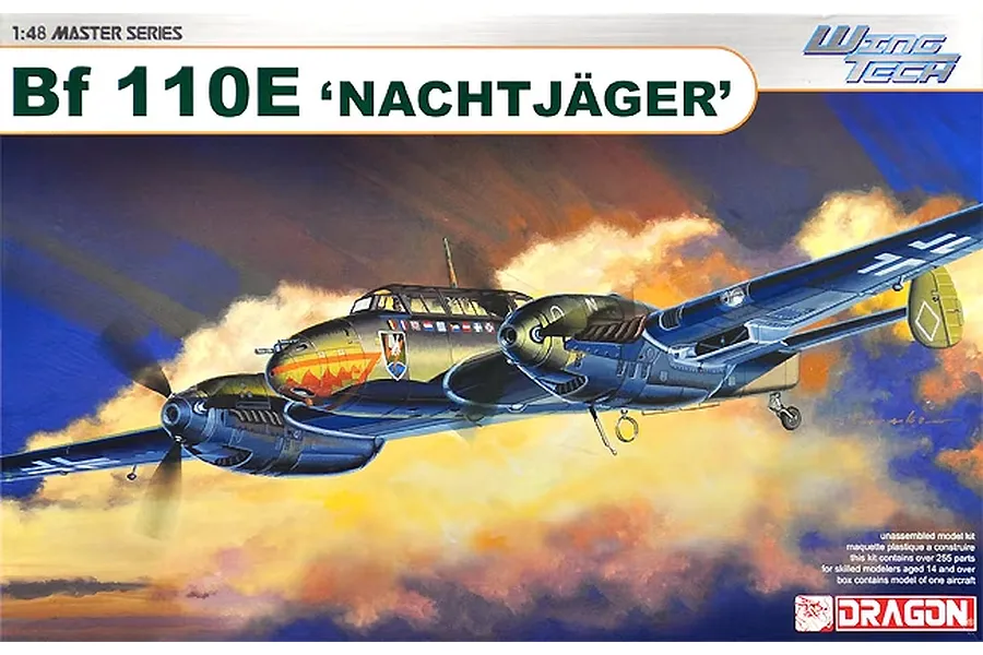 Dragon 1/48 Bf110E Nachtjager Warbird Scaled Plastic Model Kit image 89917