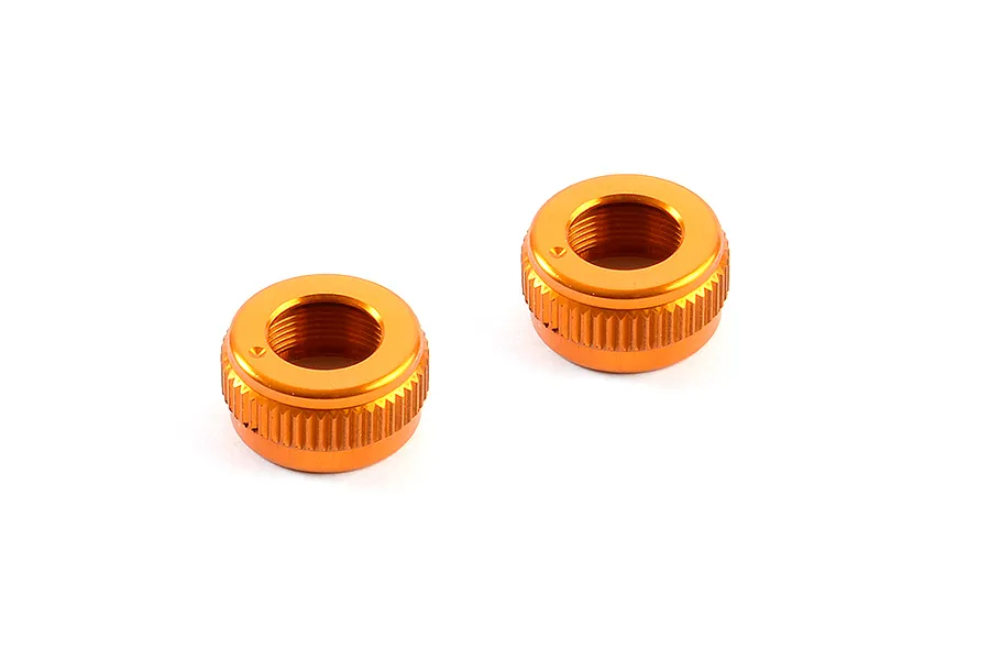 XRAY Orange Aluminium Adjustable Body Post Stop Nut 2Pcs image 89942