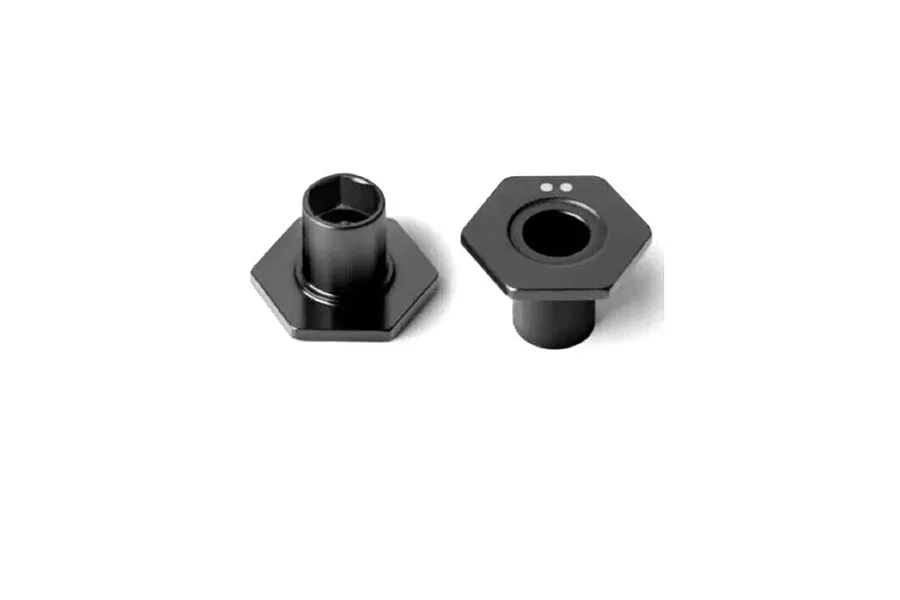 XRAY Black Aluminium -0.5 Offset Wheel Hubs 2Pcs image 89995