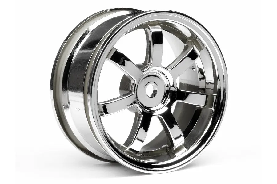 HPI 1.9&amp;quot; (0mm Off-Set) Rays Gram Lights 57S-Pro Chrome Rims 2Pcs image 9001