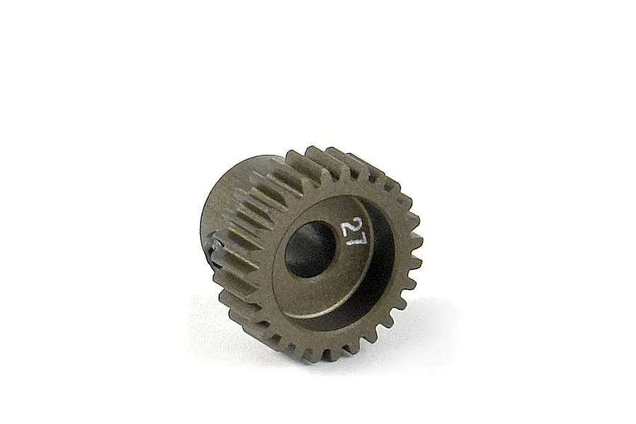 XRAY Hard Coated Aluminium 27T 64dp Narrow Pinion Gear image 90004