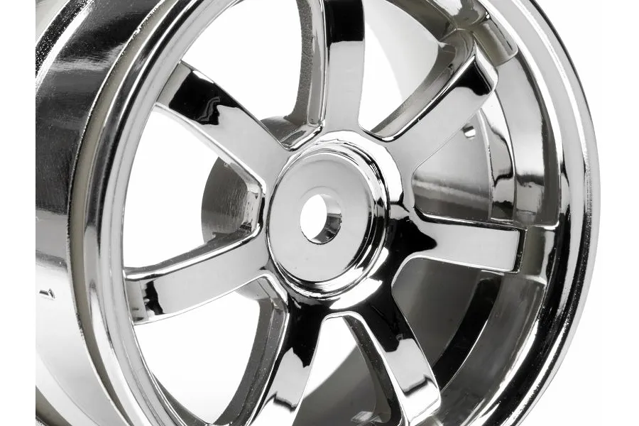 HPI 1.9&amp;quot; (0mm Off-Set) Rays Gram Lights 57S-Pro Chrome Rims 2Pcs image 9002
