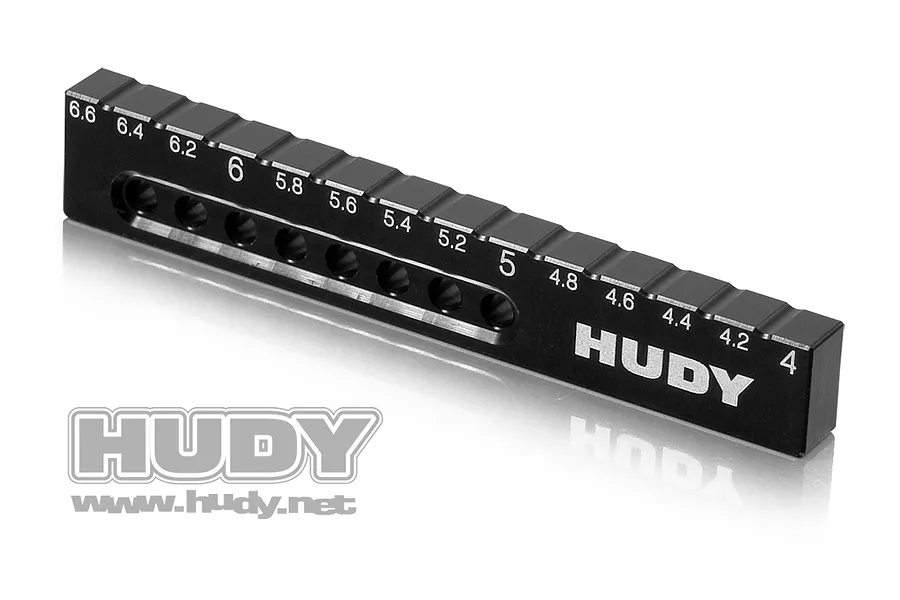 Hudy Black Aluminium 4mm - 6mm Ultra-Fine Droop Gauge 1Pc image 90116