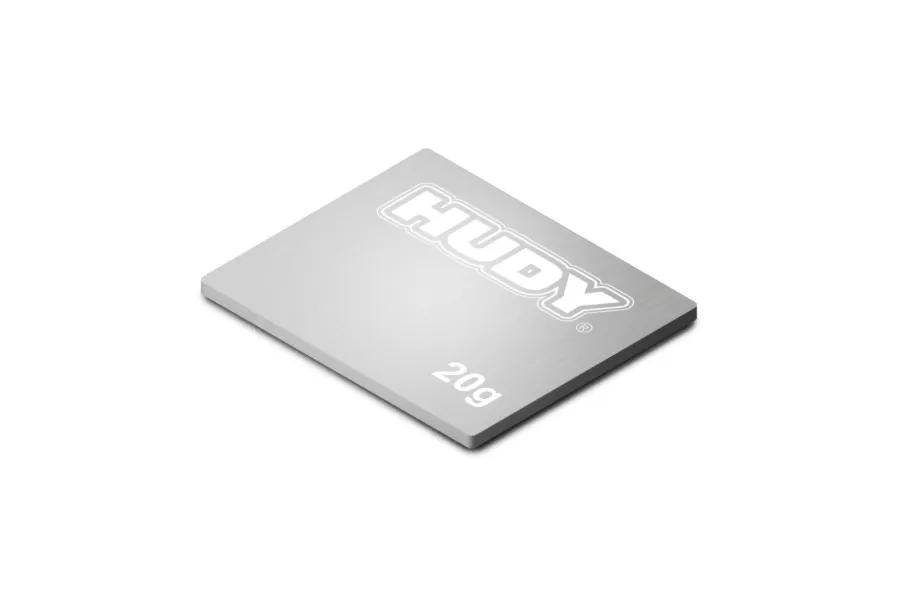 Hudy Pure Tungsten 31x26mm 20g Thin Receiver/ESC Weight image 90186