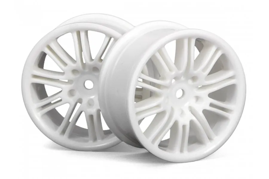 HPI 1.9&amp;quot; Motor Sport 10 Spoke White Rims 2Pcs image 9030