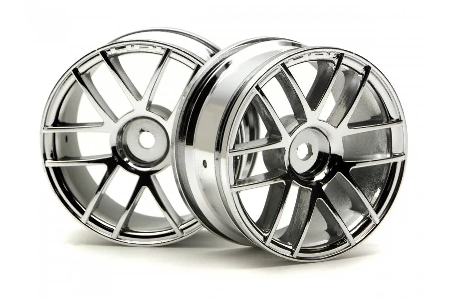 HPI 1.9&amp;quot; Split 6 Chrome Rims 2Pcs image 9034
