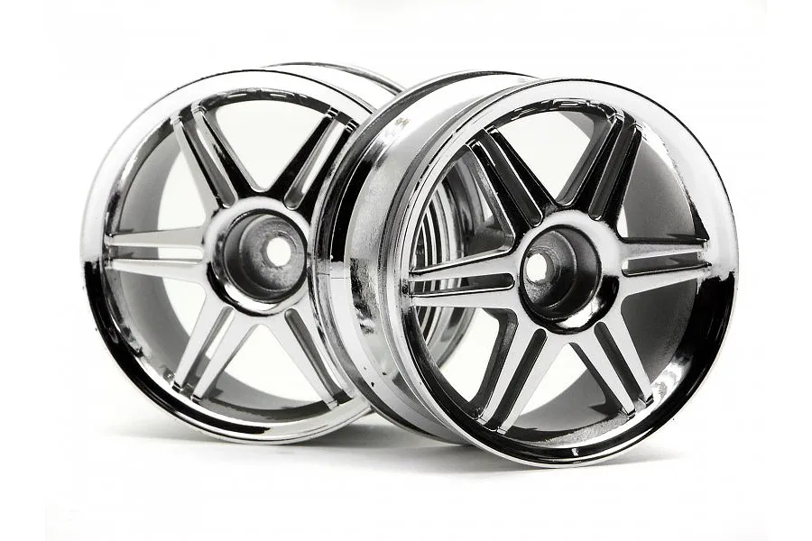 HPI 1.9&amp;quot; (3mm Off-Set) 12 Spoke Corsa Chrome Rims 2Pcs image 9036