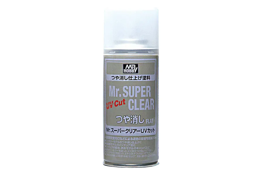 Mr Hobby Super Clear UV Cut Flat Spray Paint 170ml image 90377