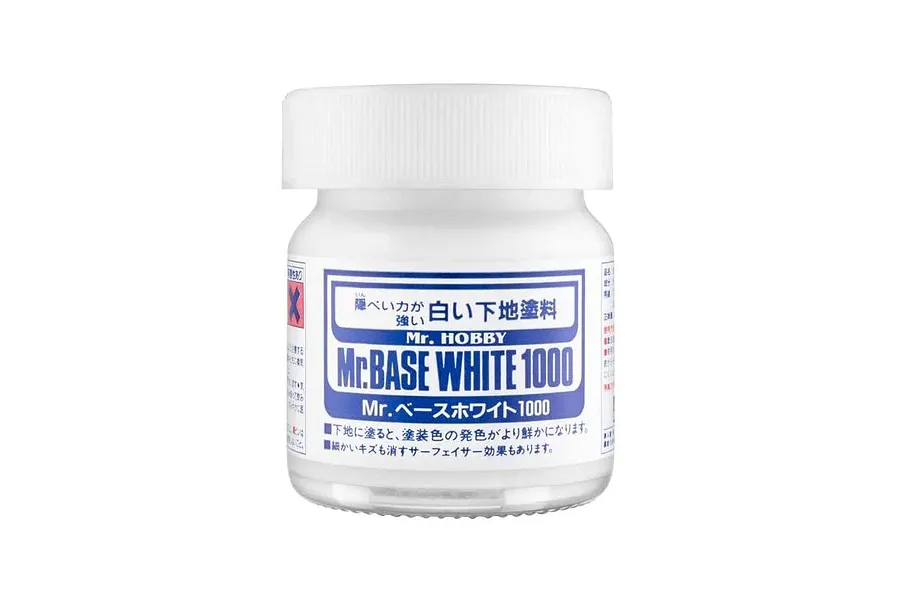Mr Hobby White 1000 Primer Paint 40ml image 90383