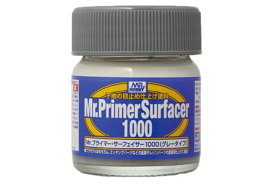 Mr Hobby Grey 1000 Surfacer 1000 Primer Paint 40ml image 90384