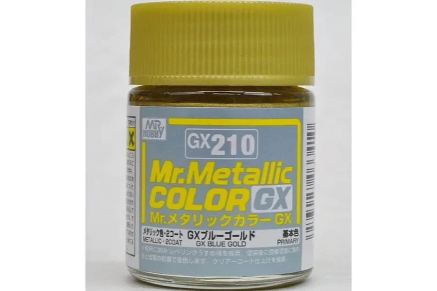 Mr Hobby Metal Blue Gold Metallic Paint 18ml image 90390