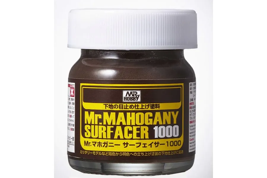 Mr Hobby Mahogany Surfacer 1000 Primer 40ml image 90396