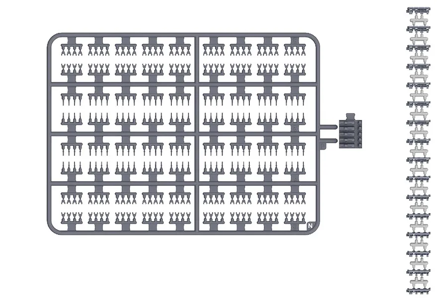 Ryefield 1/35 Tiger 1 Early Production Workable Track Links Set image 90405