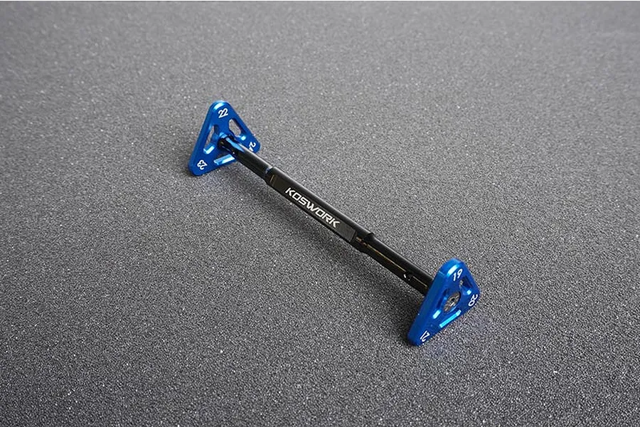 Koswork Blue Aluminium 19-24mm Ride Height Gauge image 90483