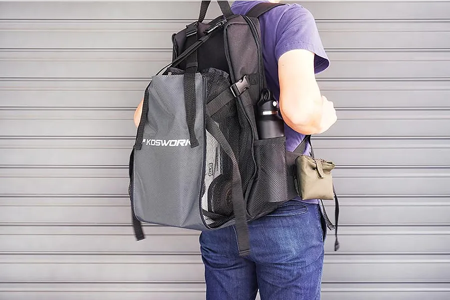 Koswork Black 1/8 &amp;amp; 1/10 RC Expandable Backpack image 90520