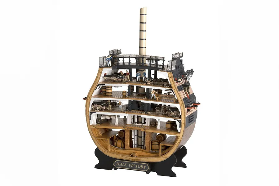 Artesania Latina 1/72 HMS Victory Cross-Section Scaled Wooden Model Kit image 90565