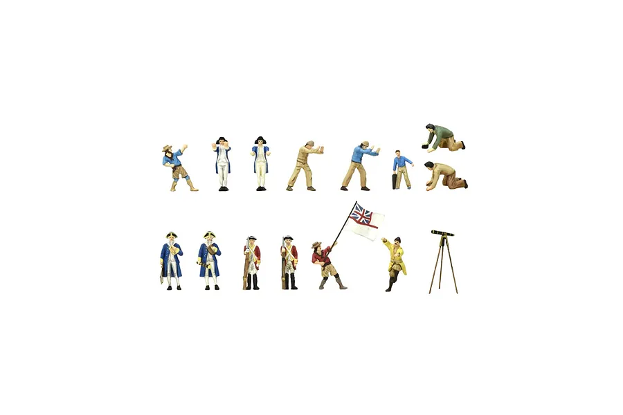 Artesania Latina 1/65 HMS Endeavour&amp;#039;s Metal Figurines 10Pcs image 90594