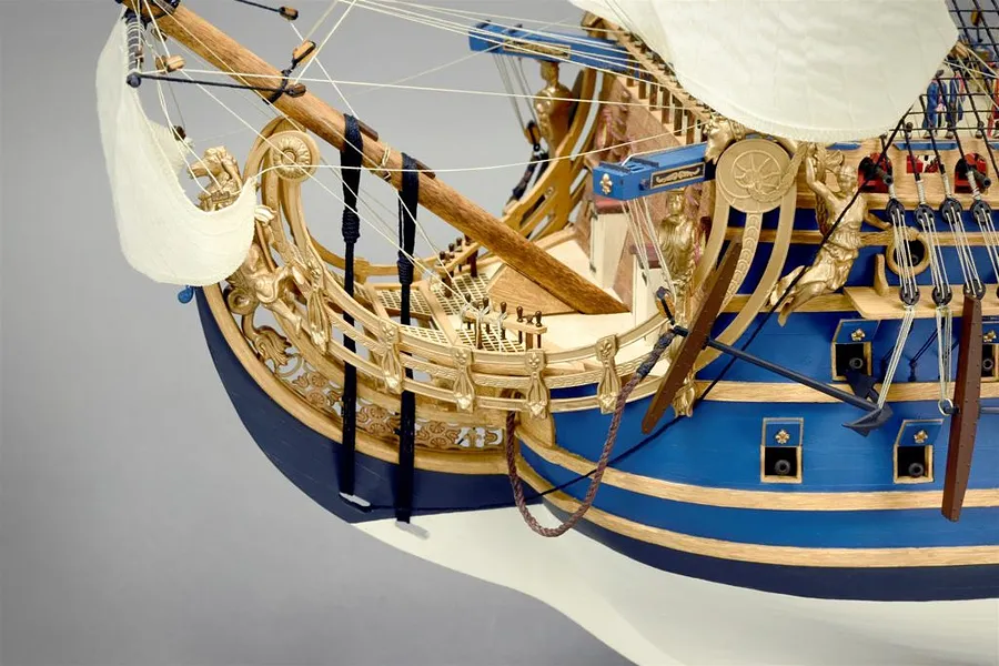 Artesania Latina 1/72 LE Soleil Royal Louis XIV&amp;#039;s Flagship with Figurines Scaled Wooden Model Kit image 90610