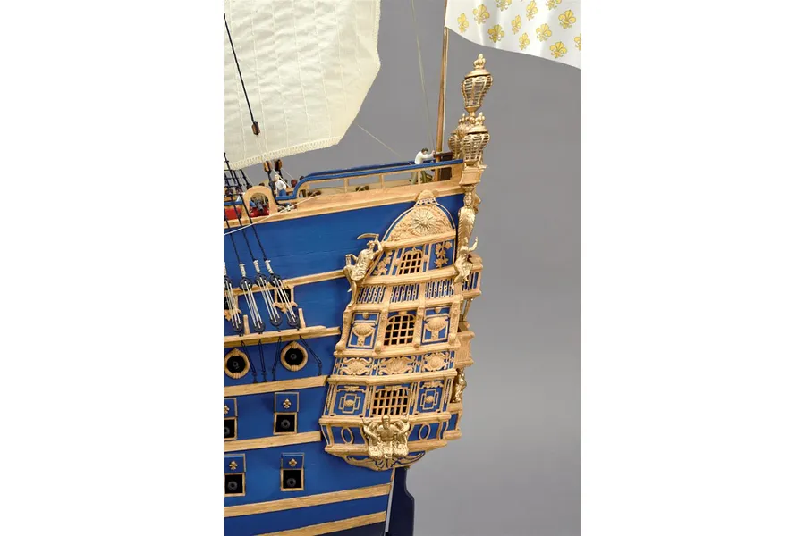Artesania Latina 1/72 LE Soleil Royal Louis XIV&amp;#039;s Flagship with Figurines Scaled Wooden Model Kit image 90611