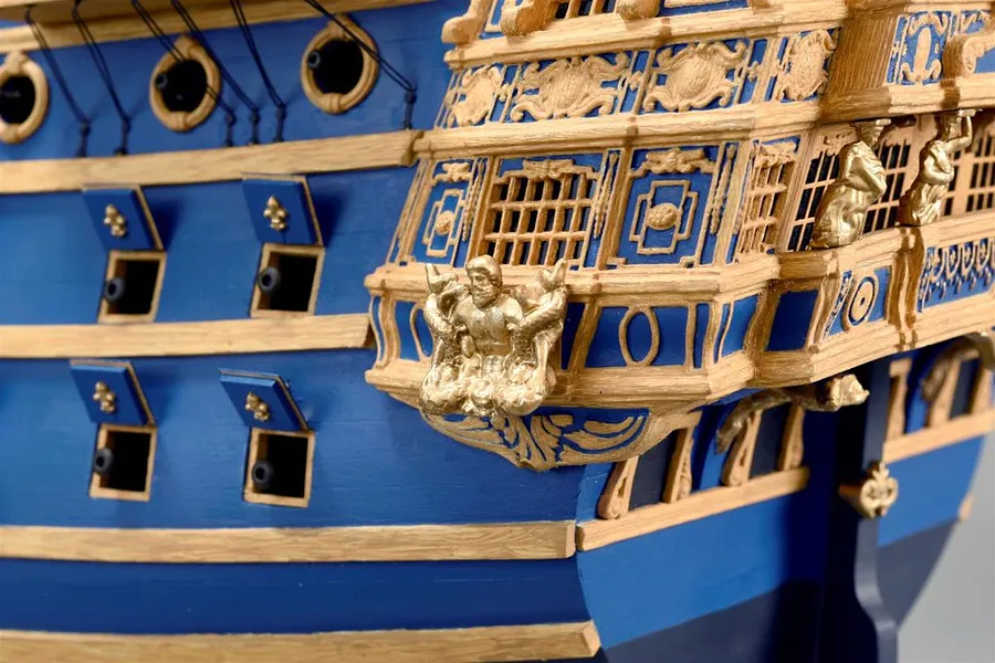 Artesania Latina 1/72 LE Soleil Royal Louis XIV&amp;#039;s Flagship with Figurines Scaled Wooden Model Kit image 90612