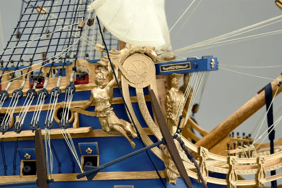 Artesania Latina 1/72 LE Soleil Royal Louis XIV&amp;#039;s Flagship with Figurines Scaled Wooden Model Kit image 90614