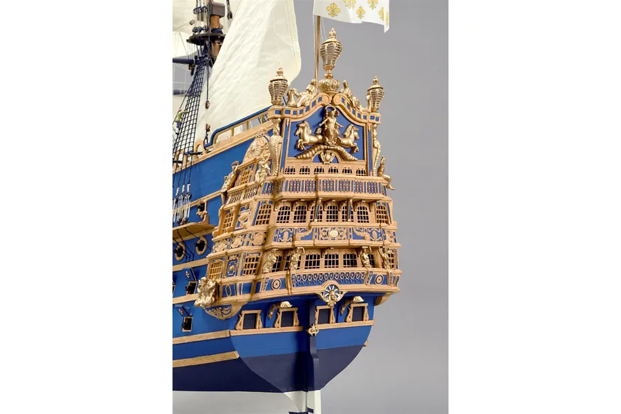 Artesania Latina 1/72 LE Soleil Royal Louis XIV&amp;#039;s Flagship with Figurines Scaled Wooden Model Kit image 90615