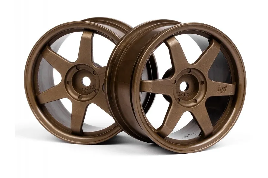 HPI 1.9&amp;quot; (0mm Off-Set) TE37 Bronze Rims 2Pcs image 9067